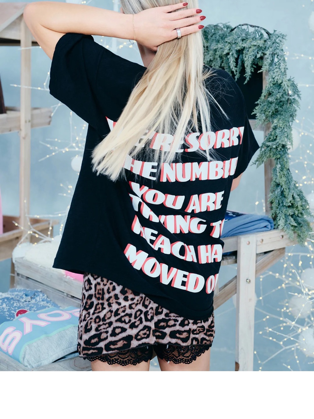 Boys Lie Tee WE’RE SORRY THE NUMBER YOU ARE TRYING TO REACH MOVED ON NEW!!